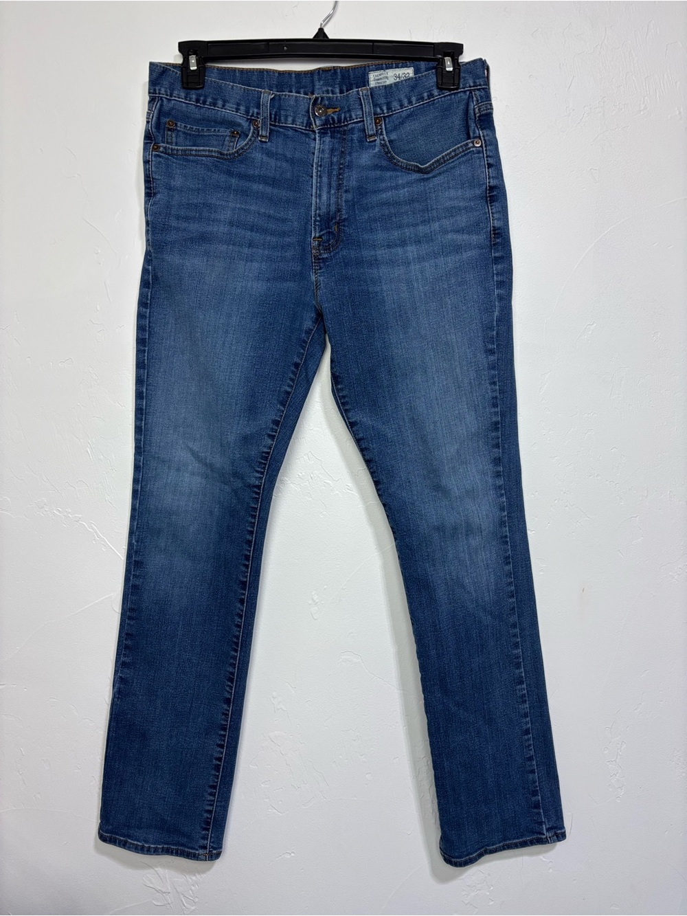 Cremieux Premium Denim Straight Medium Wash Blue Stretch Cotton Men's Jeans 34